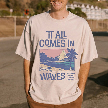 Life's Waves Philosophy Men's Surf Tee Big & Tall