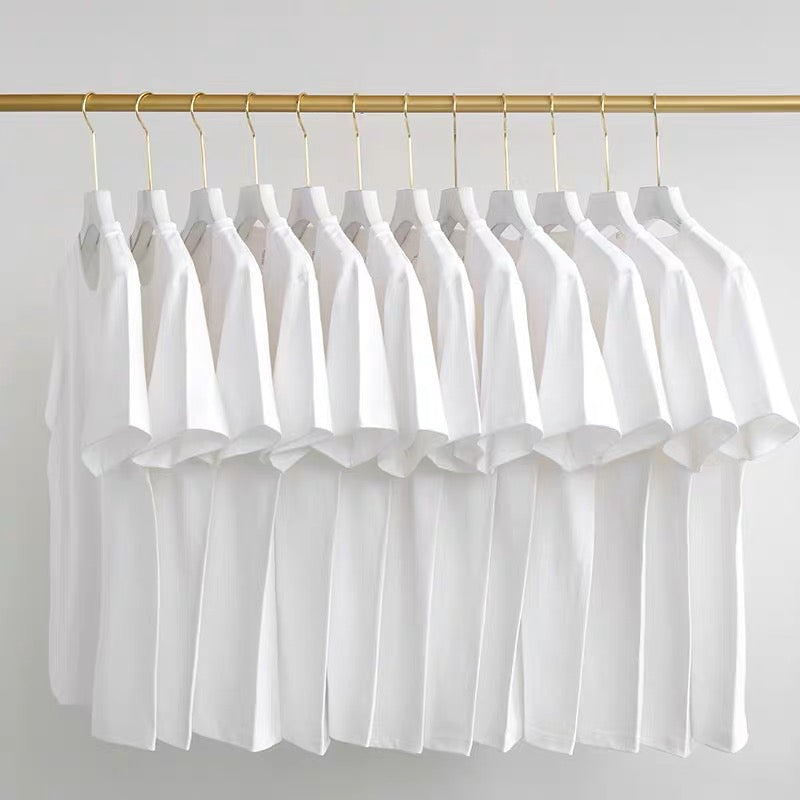 Men's Plain Oversized Cotton T-shirt - White