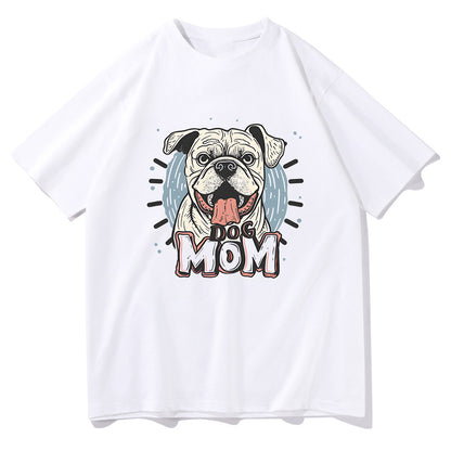 Lady's Dog Mum Print Short Sleeve T-shirt