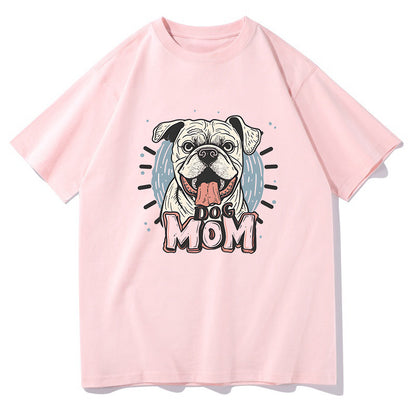 Lady's Dog Mum Print Short Sleeve T-shirt