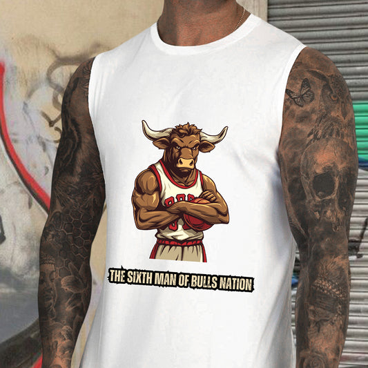 The Sixth Man Bulls Nation Cotton Tank Top