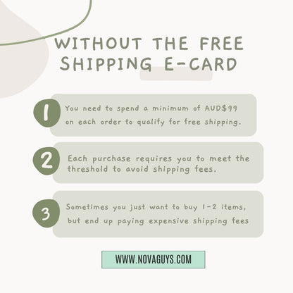 Free Shipping Card - NOVAGUYS