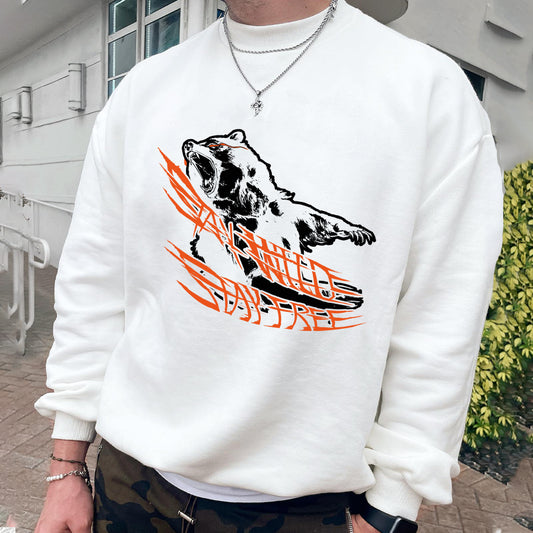 Free And Wild Like A Bear Men's Sweatshirt