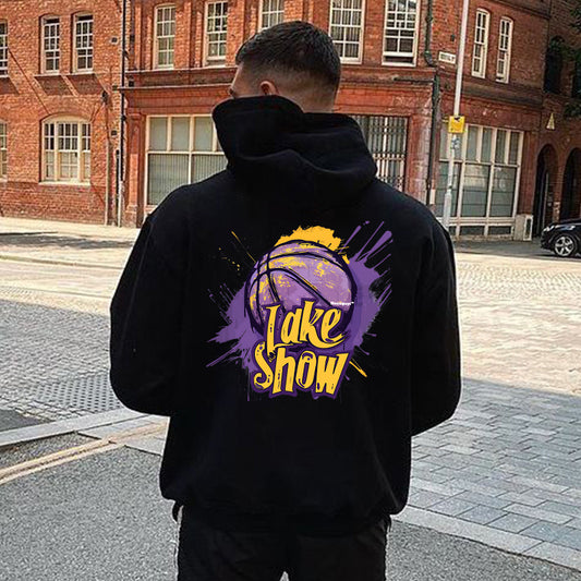 Lake Show Basketball Fans Gift Men's Loose Fit Fleeced Hoodie