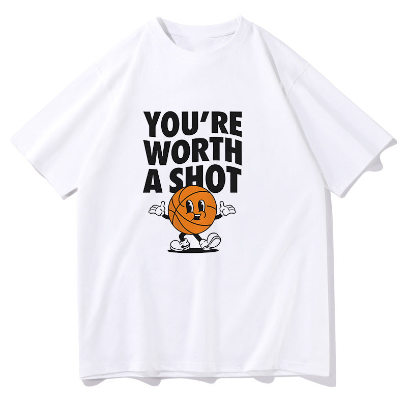 Motivational Basketball Character Tee Inspirational Sports Shirt