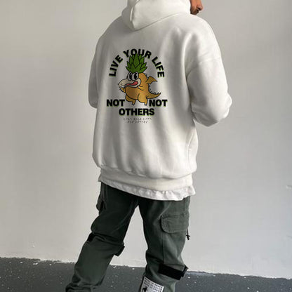 Pineapple Dinosaur Men's Hoodie