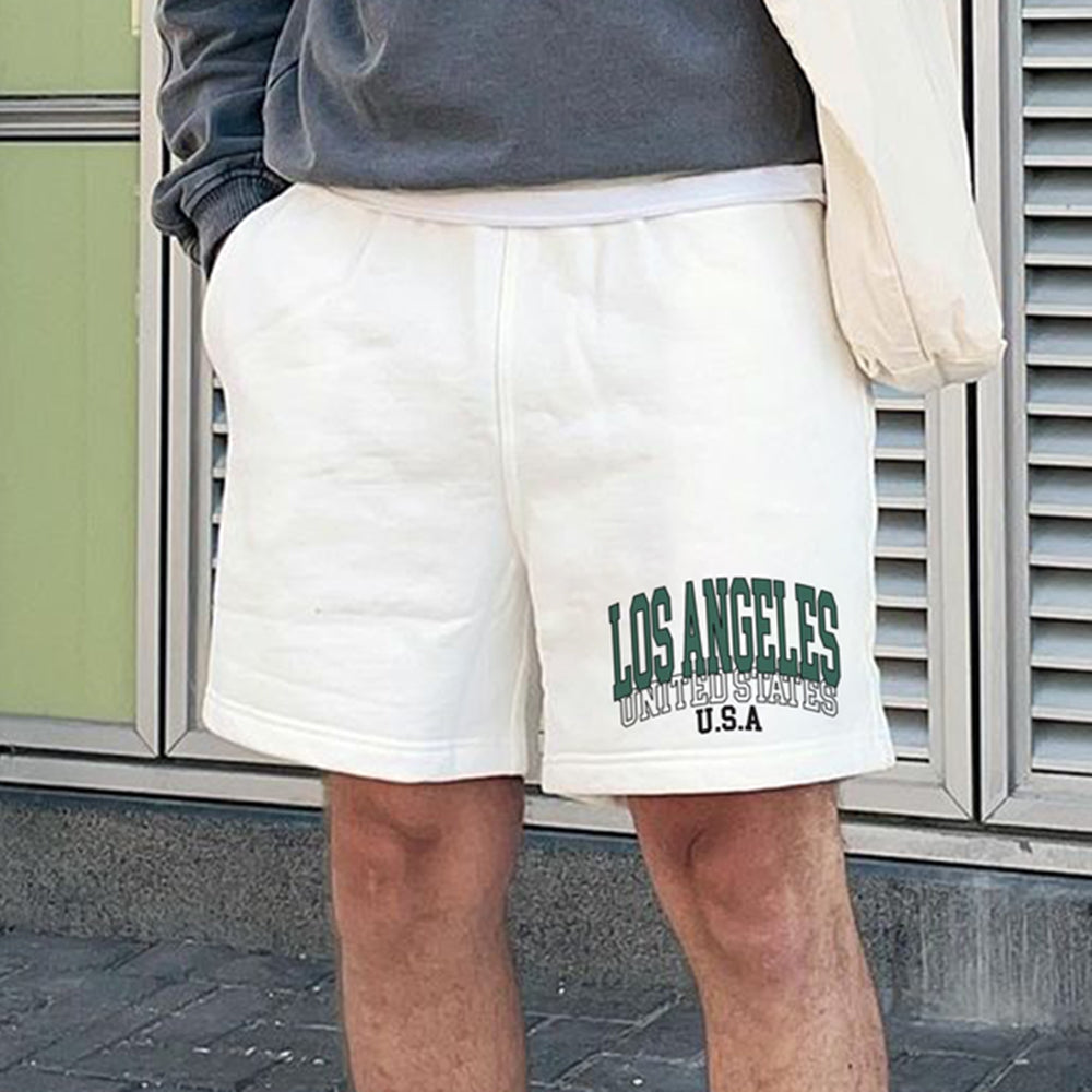 Los Angeles Men's Casual Drawstring Shorts