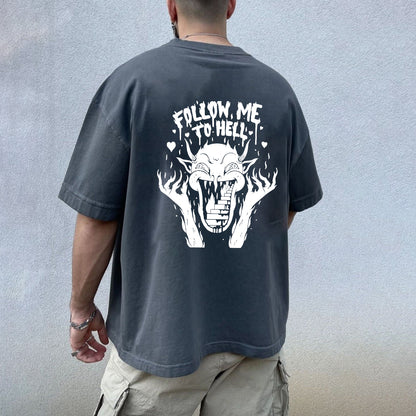 Follow me to Hell Men's Cotton Tee