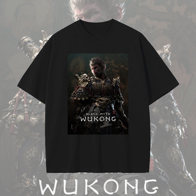 Men's Black Myth Wukong Loose Fit Cotton Tee