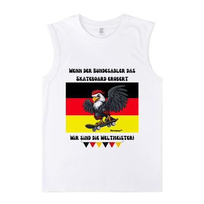 Bundesadler with Skateboard Men's Cotton Tank