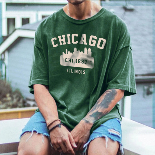 Chicago 1838 Men's Retro T-shirt