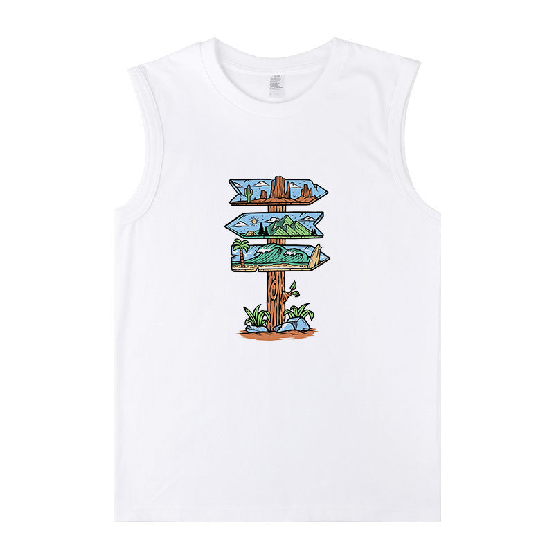 Men's Scenic Routes Cotton Tank Tops