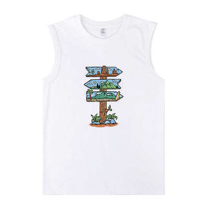 Men's Scenic Routes Cotton Tank Tops