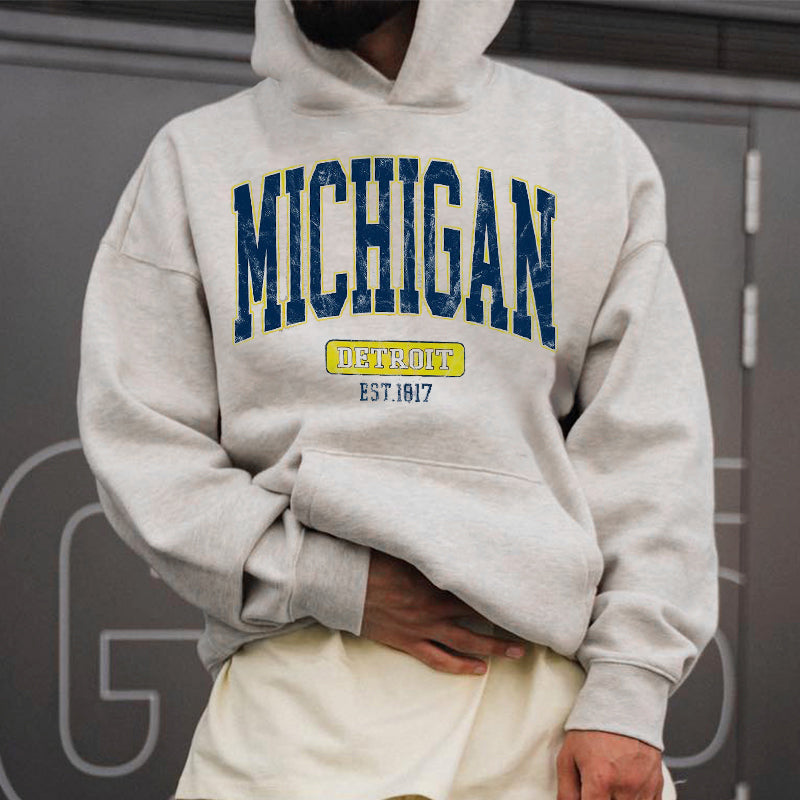 Michigan Detroit City Men's Hoodies