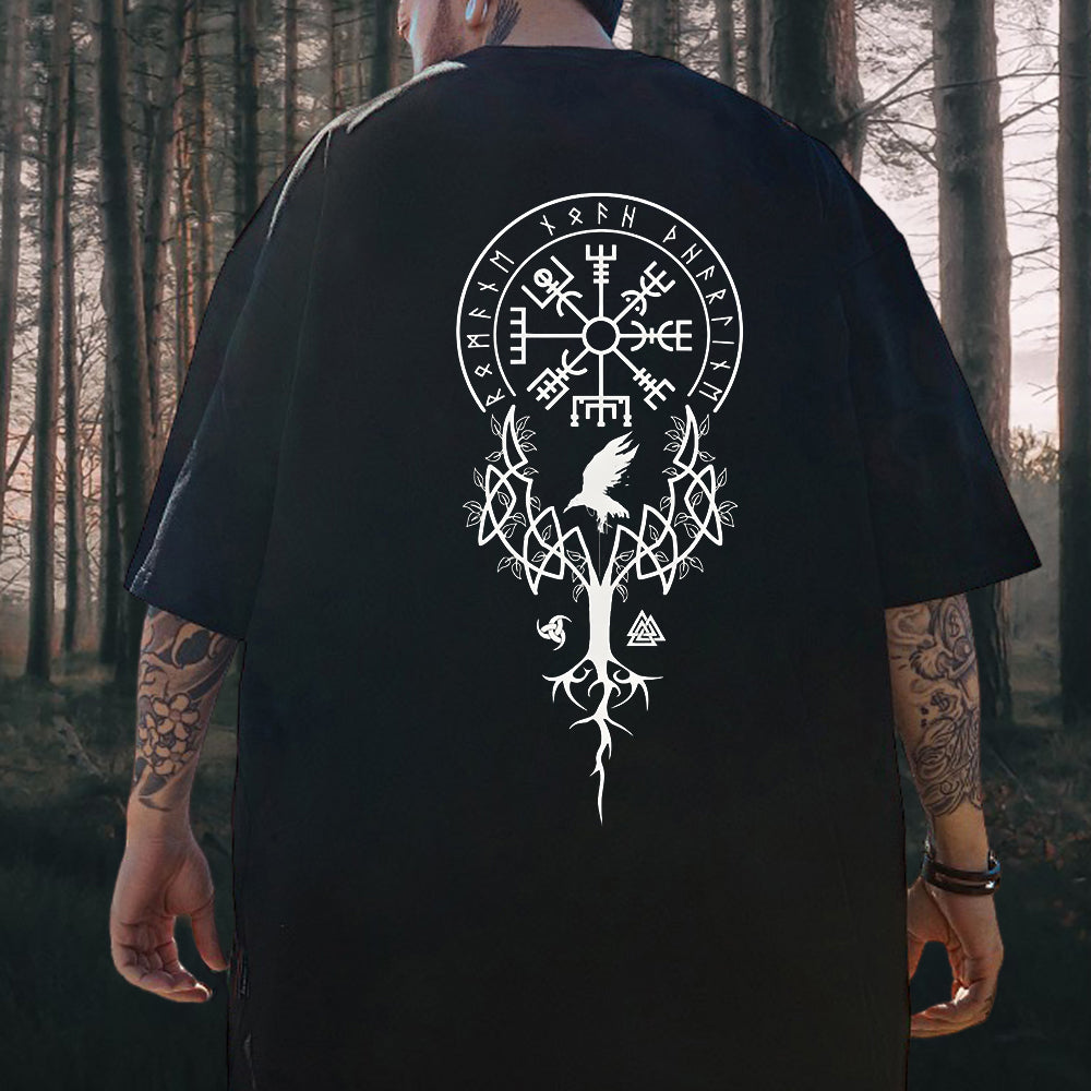 Norse Mythology Viking Runes Graphic T-shirt Big & Tall