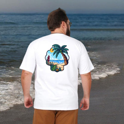 Tropical Beachside Seascape Men's T-Shirt