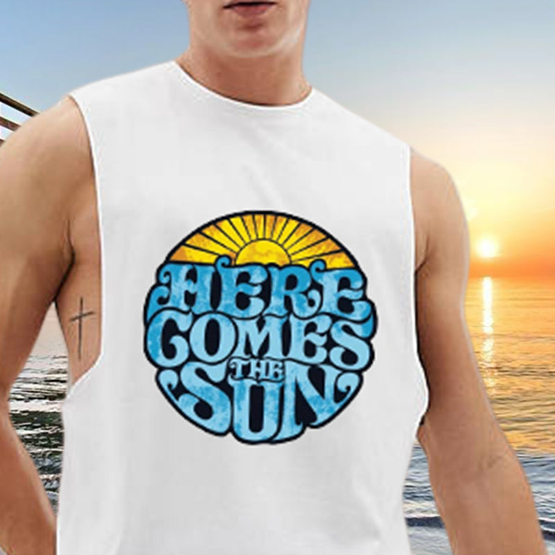 Here Comes The Sun Men's Fashion Tank Top