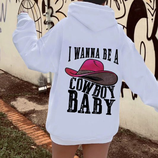 Women's Cowboy Baby Dream Fleeced Hoodie