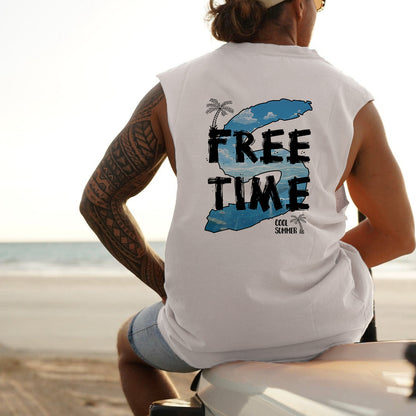 Free Time Men's Tank Top-B