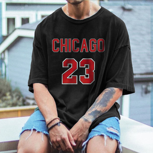 Chicago 23 Men's Oversized T-Shirts