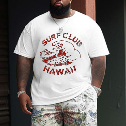 Classic Surf Club Men's Hawaii Printed Tee Big & Tall