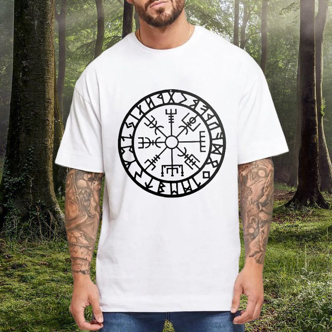 Viking Runes Men's Retro Graphic T-shirt Big & Tall