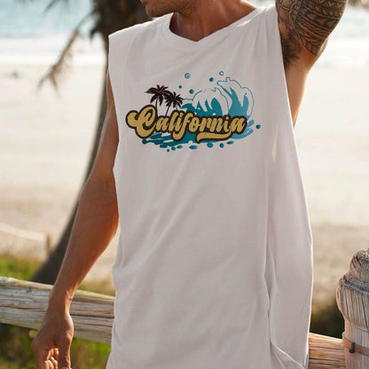 California Men's Surf Tank Top-B