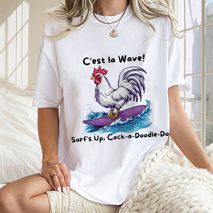 Surfing Gallus Women's France Gallic Rooster T-shirt