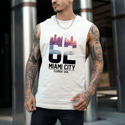 Men's Miami City Print Tank Top