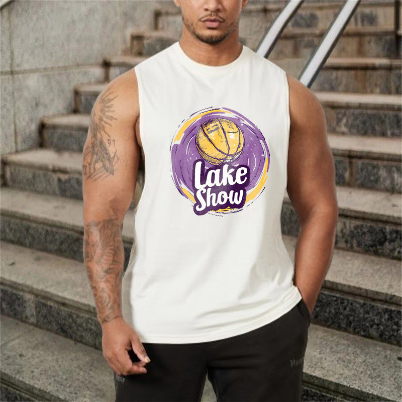 Lake Show Basketball Print Men's Tank Top-B