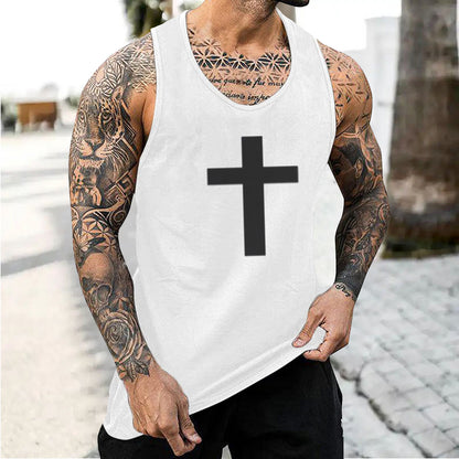 Juses Corss Men's Fashion Tank Tops-A