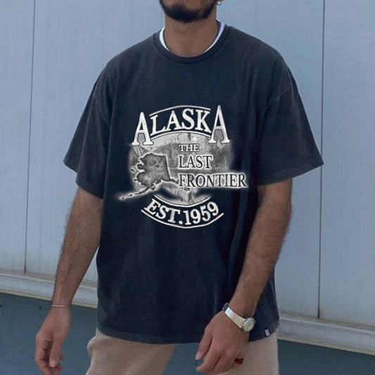 Alaska Alphabet Graphic Print Men's T-Shirt