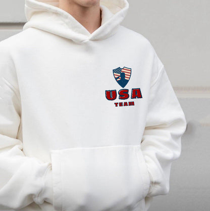 USA Print Men's Fleeced Hoodie