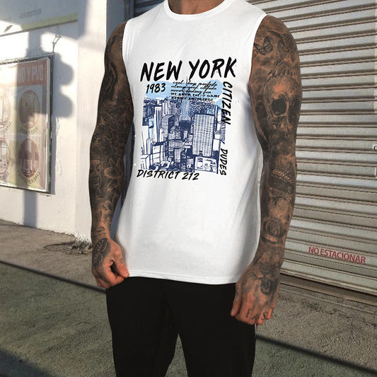 Men's New York City Print Tank Top