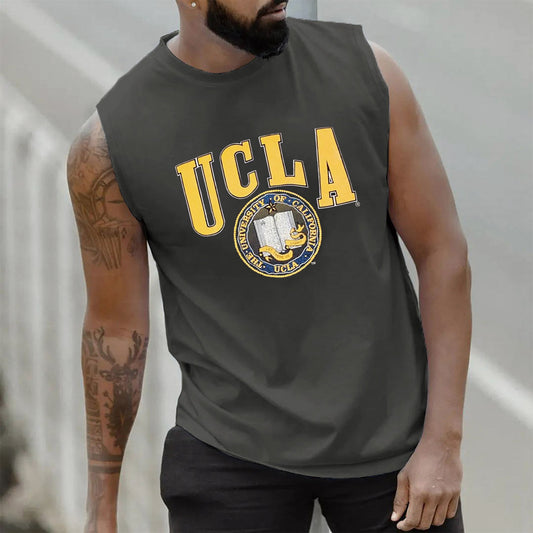 UCLA Print Sports Casual Men's Tank Top-C