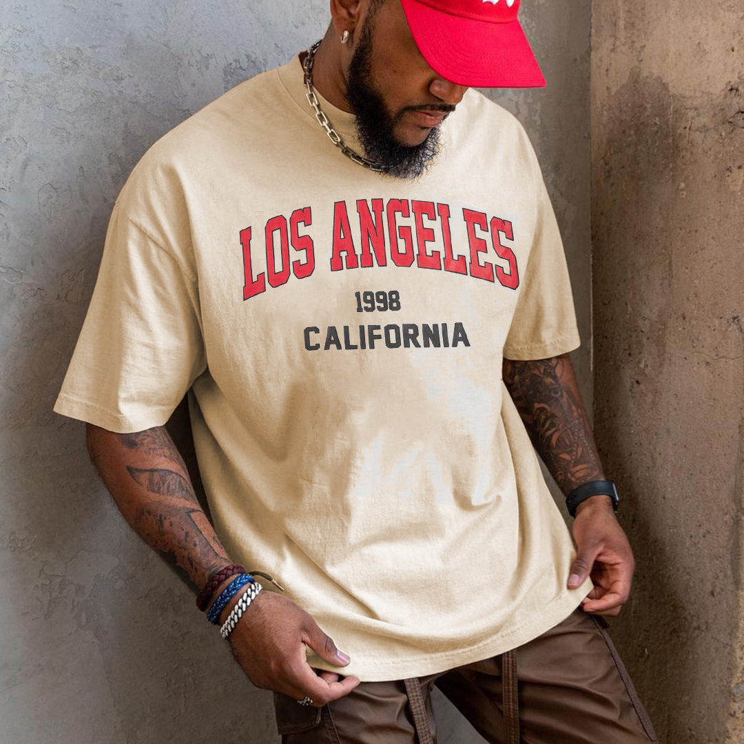 Los Angeles Men's Streetwear Oversized T-Shirts