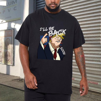 Trump Will be Back Men's Funny T-shirt