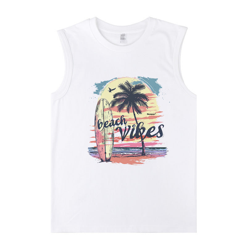 Surf Lovers Beach Vibes Men's Cotton Tank