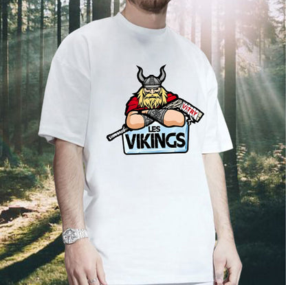 Legendary Viking Cartoon Men's Graphic Tee Big & Tall