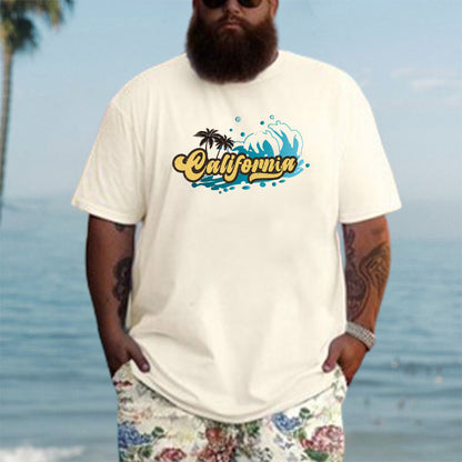 California Beach Waves Surfing Men's T-Shirt