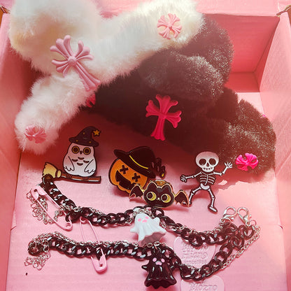 Halloween Gift Box for BFF Hair Accessories Friendship Set