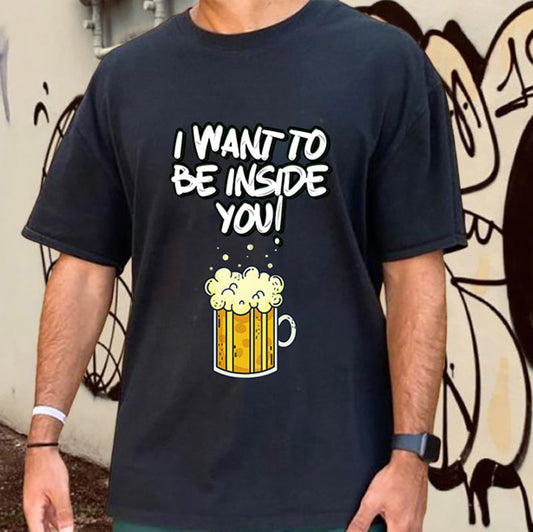 Bubbly Beer Wish Playful T-Shirt Big & Tall