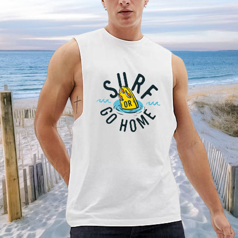 Men's Surf Lover Print Tank Top