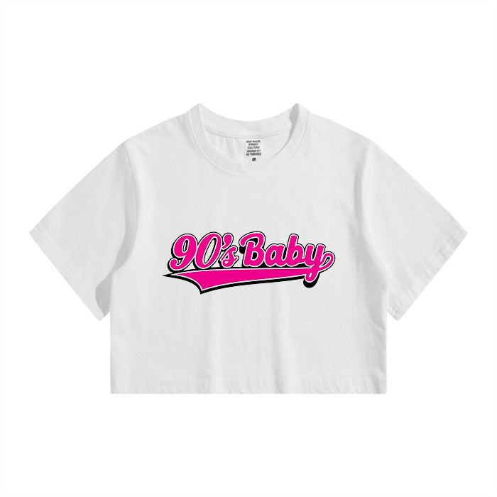 90'S  Baby Cute Crop Tee