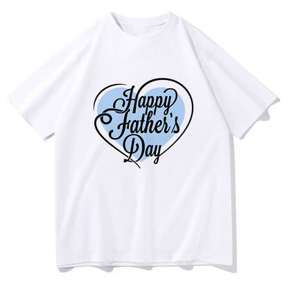 Happy Father's Day Men's Letter Print T-shirt