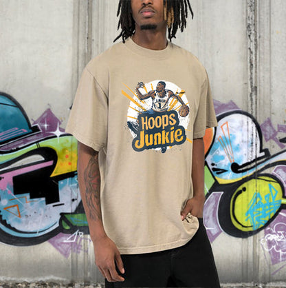 Hoops Junkie Basketball Player Men's T-Shirts