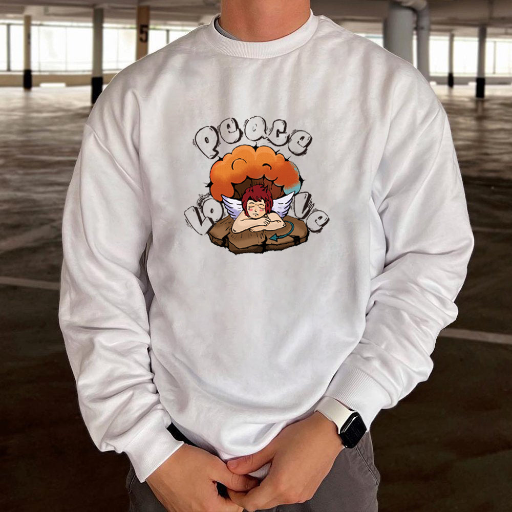 Love And Peace Men's Sweatshirt