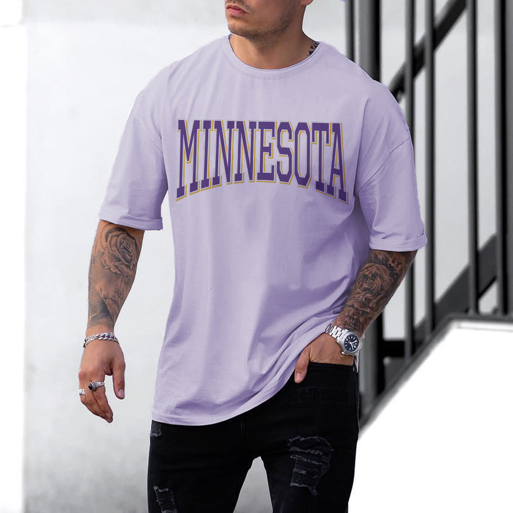 Minnesota Men's Streetwear Short Sleeve T-Shirts