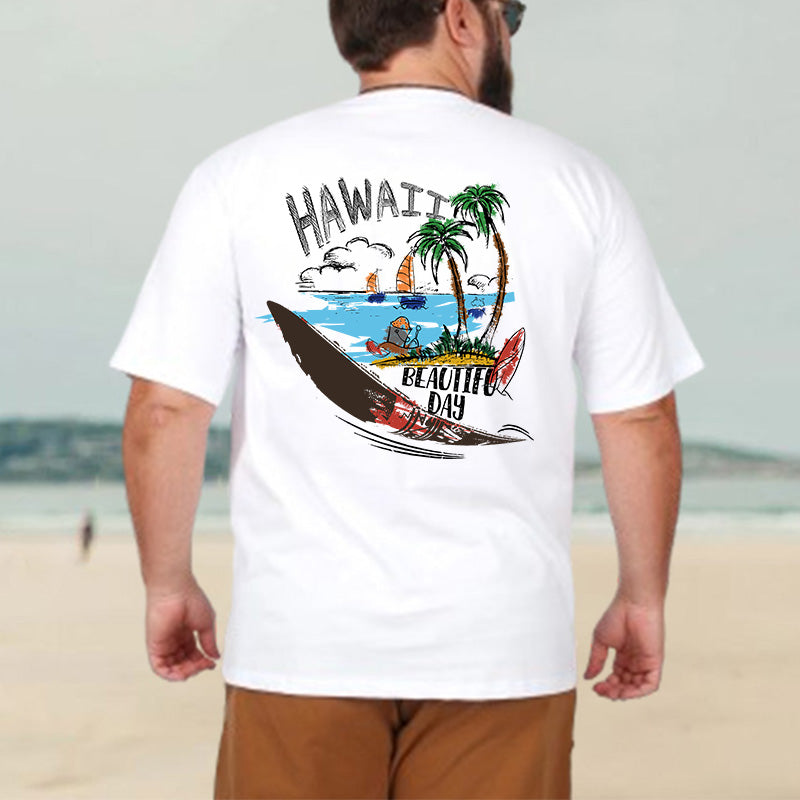 Hawaiian Vacation Scene Tropical Paradise Day Tee