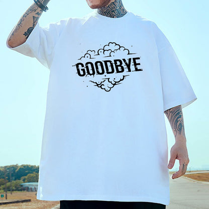 GOODBYE Print Men's Cotton T-shirt